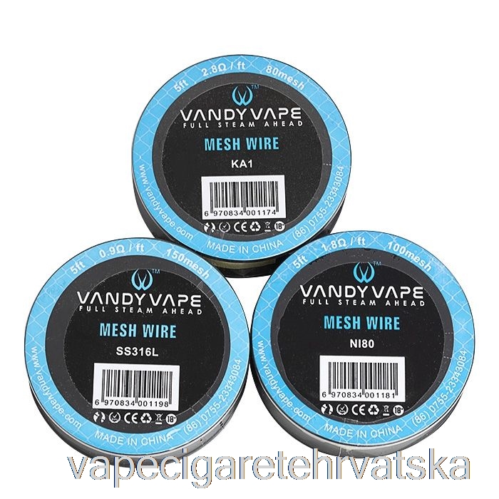 Vape Cigareta Vandy Vape Mrežica Od žice - 5 Stopa 1,2 Ohma 100 Mesh Ni80